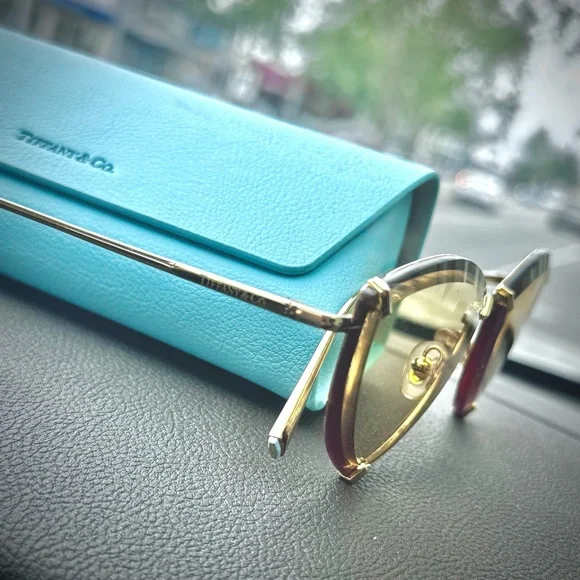Tiffany & Co. Gold and Silver Women's Sunglasses - Picture 2 of 6